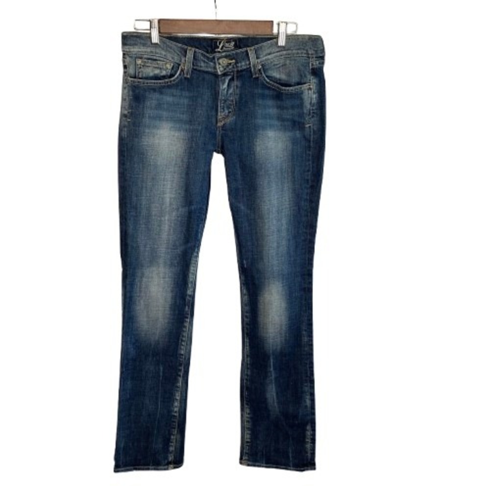 VTG Lucky Brand Womens Zoe Low Rise Skinny Jeans 10x30 Y2K Indie Sleaze Grunge